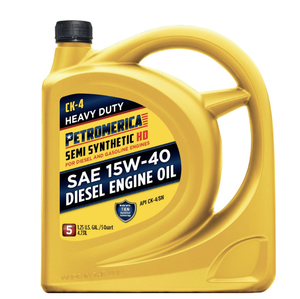 Petromerica Advanced CK-4 Anti-Wear Heavy Duty Semi-Synthetic SAE 15W-40 <b>Diesel</b> <b>Engine</b> <b>Oil</b> 3-Pack 5-Quart - Product Image 1