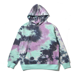 OEM logotipo personalizado en relieve 3D impreso Tie Dye Hoodie Heavyweight Pullover 100% algodón para el invierno - Product Image 4