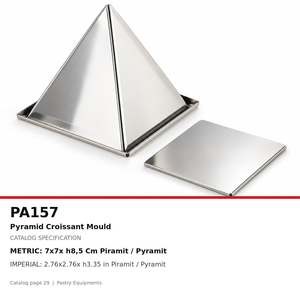 แม่พิมพ์ครัวซองต์ทรงพีระมิด Fida Geometric Pyramid Croissant Mold, 7x7x สูง 8.5 ซม. - Product Image 4