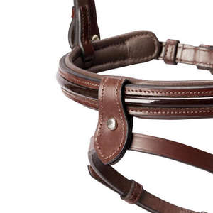Bridon pour cheval en cuir véritable fait main ALR EQUESTRIANS, durable, confortable, avec rênes, pour l'équitation en montagne et la course. - Product Image 4