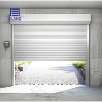 Porte à enroulement en aluminium prix usine, porte industrielle extérieure isolée, résistante au vent et antivol pour entrepôt