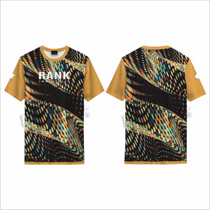 Nouveaux t-shirts respirants pour hommes, séchage rapide, faible MOQ, t-shirts imprimés pour hommes, coupe ample, prix bas. - Product Image 3