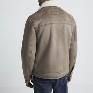 Prix raisonnable nouveauté produit à la mode veste en cuir en fausse fourrure quantité en vrac à manches longues veste en cuir pièce fraîche - Product Image 3