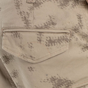 กางเกงยีนส์ผ้าฝ้ายหลายกระเป๋าสำหรับผู้ชายกางเกงขาสั้นคาร์โก้6กระเป๋าแบบลำลองฤดูร้อน - Product Image 5