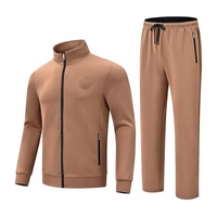Ensemble de survêtement décontracté deux pièces pour homme, coupe oversize, coupe-vent imprimé écologique, veste de sport streetwear