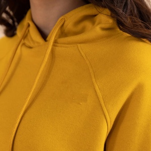 เสื้อฮู้ดแขนยาวผ้าฝ้าย100% ปรับแต่งได้สำหรับผู้หญิงเสื้อครอปแขนยาวมีเชือกผูกน่ารักสไตล์ฮาราจูกุสำหรับฤดูหนาว - Product Image 3