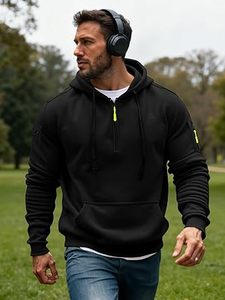 Sudaderas con capucha de lavado ácido informales para hombre, ropa de invierno, sudaderas con capucha de lavado ácido informales de Color sólido, ropa de moda, sudaderas con capucha de lavado ácido ajustadas para hombre - Product Image 4