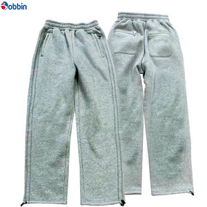 Pantalon de jogging d'hiver personnalisé pour homme, haute qualité, décontracté, avec logo, streetwear d'extérieur, doublure polaire foncée - Product Image 4