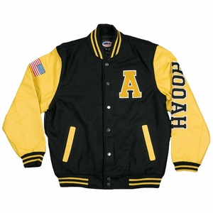 Chaqueta Universitaria Unisex con Mangas de Cuero, Directo de Fábrica, Personalizable OEM, Retro, de Alta Calidad, Impermeable y Resistente al Viento - Product Image 6