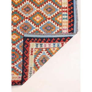 Alfombra Kilim de Maimana, Afganistán, 196 x 152 cm - Product Image 3