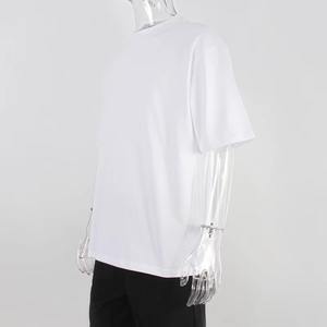 2025 Design de logo personnalisé t-shirt pour hommes 100% coton t-shirt lourd luxe qualité goutte épaule noir t-shirt pour hommes - Product Image 3