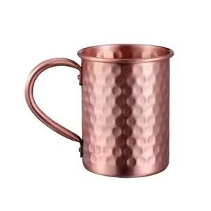 Tasse en cuivre Moscow Mule de qualité supérieure fabriquée à la main Tasse à bière en cuivre pur avec poignée pour jus d'eau et boisson quotidienne - Product Image 6