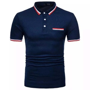 เสื้อโปโลชาย แขนสั้น สีดำ สำหรับออกกำลังกาย ฟิตเนส สกรีนโลโก้ได้ มีกระเป๋า ดีไซน์ใหม่ 2026 ผ้าฝ้าย 100% เสื้อโปโลกีฬาชาย - Product Image 4