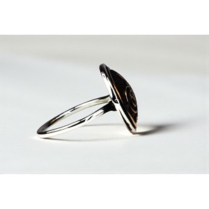 Minimalist Turkish 925 <b>Sterling</b> <b>Silver</b> Handmade <b>Adjustable</b> Engagement Wedding Anniversary Party <b>Ring</b> Rhodium Plated Trendy Third - Product Image 3