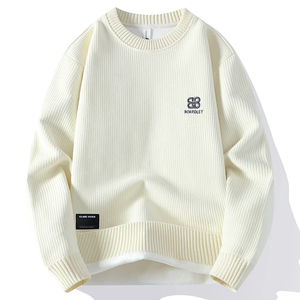 Número de alta calidad Cuello redondo Fleece Gris Ropa de hombre Sudaderas con capucha deportivas Sudaderas con capucha Hombres Sudadera Pullover - Product Image 1