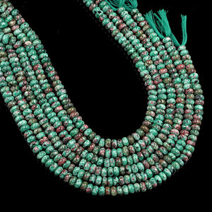 Venta caliente rubí zoisita cuentas Natural rojo y verde rubí zoisita cuarzo piedras preciosas semipreciosas piedras preciosas sueltas para joyería - Product Image 3