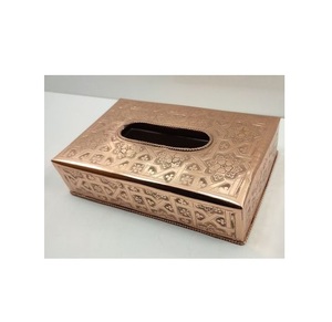 Standard Design <b>Tissue</b> <b>Box</b> High Quality Metal Customized Size <b>Tissue</b> <b>Box</b> for Hotel Ware Table Decor Napkin <b>Box</b> - Product Image 2