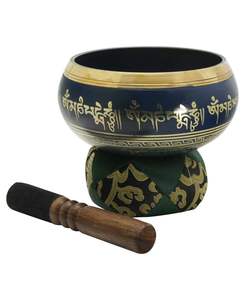 Bol musical en laiton fait main avec un design unique idéal pour l'équilibrage des chakras de la thérapie par le son et la guérison énergétique - Product Image 5