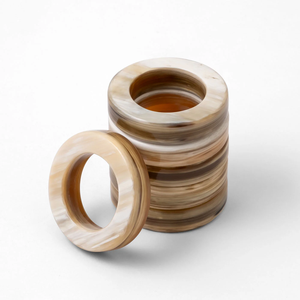 แหวนผ้าเช็ดปากเขาควายธรรมชาติโบราณเขาควาย - Product Image 1