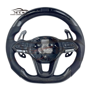 Volante Ever-carbon Racing ECR Venta caliente <span class=keywords><strong>Precio</strong></span> de fábrica Fibra de carbono con LED para Volkswagen VW <span class=keywords><strong>Golf</strong></span> 8 Volante de coche - Product Image 1
