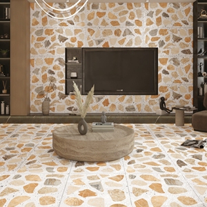 Carreaux de terrazzo modernes en céramique antidérapants pour l'extérieur, 600x1200 mm, pour appartement - Product Image 4