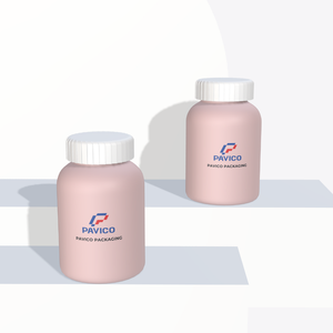 Cilindro de plástico PET Rosa impreso personalizado de alta calidad, botella de embalaje de pastillas de vitamina y medicina hecha en Vietnam - Product Image 6