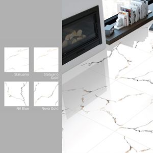 กระเบื้องปูพื้นเซรามิกเคลือบเงา ขนาด 600x600 มม. คุณภาพพรีเมียม ดีไซน์ทันสมัย เหมาะสำหรับใช้ในวิลล่า ซูเปอร์มาร์เก็ต พร้อมคุณสมบัติต้านเชื้อแบคทีเรีย - Product Image 6