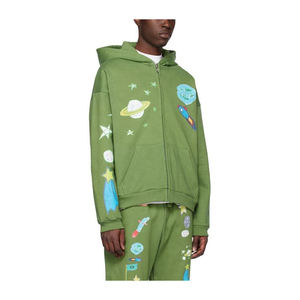 Survêtement Unisexe Évasé en Velours Logo Personnalisé 100% Coton Polyester Hiver Gym Jogging Ensembles pour Hommes Femmes Enfants Vente en Gros - Product Image 2