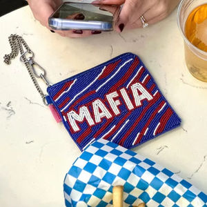 กระเป๋าใส่เหรียญลูกปัดทำมือ กระเป๋าใส่เงินพกพาสำหรับวัยรุ่น กระเป๋าสตางค์ลูกปัดหลากสี กระเป๋าใส่เหรียญลูกปัดขายส่ง ผลิตตามสั่งโดย glowin fashion - Product Image 1