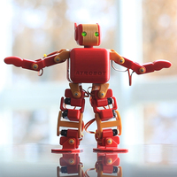[RoboKamu] Robot Humanoide Educativo para el Aprendizaje STEM con 18 Motores, Kit de Codificación RoboKamu Tipo Cuadrado Básico