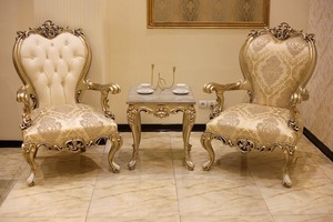 Elegante Matrimonio Recepción Trono Sillas Mejor Diseño Boda Novia y Novio Sillas Set Boda Tronos - Product Image 5