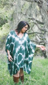 Tie and Dye Oversized Ligero Casual Vibrant Women Summer Tie Dye Lounge Kaftan Dress para mujer - Product Image 2