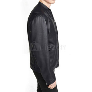 Outdoor Use <b>Leather</b> <b>Jacket</b> Stand Collar <b>Men</b> <b>Leather</b> <b>Jacket</b> Wholesale Plus Size <b>Leather</b> <b>Jacket</b> - Product Image 4