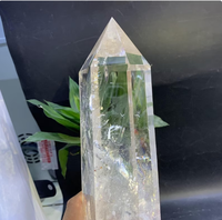 Meilleure qualité Offre Spéciale naturel naturel clair Quartz obélisque quartz cristal point clair quartz tour Reiki guérison cristal baguette
