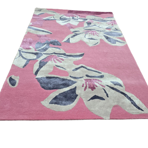 Alfombras ecológicas modernas de algodón suave hechas a mano de La India, tamaño personalizable, alfombra con mechones a mano de colores vibrantes, hogar y oficina - Product Image 1