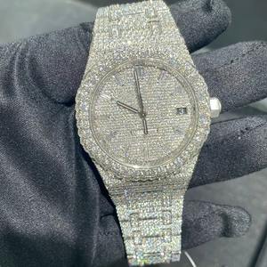 Reloj de Lujo de Diseñador de Alta Gama con Incrustaciones de Moissanita, Automático, Mecánico, Unisex, con Diamantes, para Bodas y Fiestas, Marca S - Product Image 2