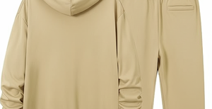 Costume de jogging à capuche en polaire lourde | Motif solide | 100% coton | Logo personnalisé | Vêtements de sport d'hiver - Product Image 6