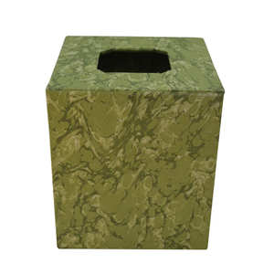 ฝาครอบกล่องกระดาษทิชชูหินอ่อนสีเทา / ที่วางลูกบาศก์สําหรับโฮมออฟฟิศใช้บนโต๊ะอาหารตกแต่งโรงแรมและร้านอาหาร - Product Image 3