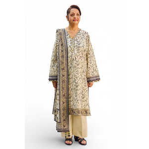 Conjunto de Traje de 3 Piezas Estampado para Mujer con Dupatta, Modelo CL-62117B - Product Image 4