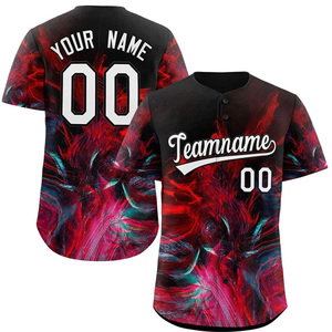 Camiseta de béisbol cosida personalizada Sublimación - Product Image 6