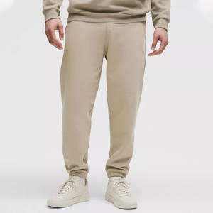 Pantalons de jogging à taille haute tendance OEM ODM, imprimés sur mesure, 100% coton, pantalons de survêtement vierges, pantalons de survêtement nude pour hommes, pantalons de survêtement - Product Image 1