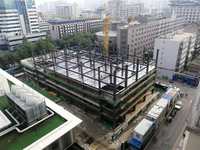 Kit de construction préfabriquée pour bâtiments scolaires et universitaires à plusieurs étages en acier, prix usine