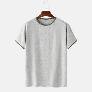 Meilleure qualité 100% coton T-shirts pour hommes Logo personnalisé O Neck Respirant Casual Wear O-Neck Loose Fit T-Shirt sur des prix bon marché - Product Image 3