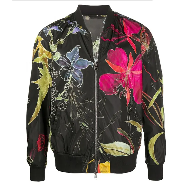 Fashionable Men's Sublimated Bomber Jackets Over size Comfortable Eco Friendly Bomber coats For Sale
