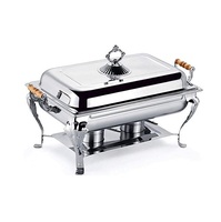 Réchaud en acier inoxydable de grande capacité avec large ouverture et construction durable conçu pour les mariages et les célébrations