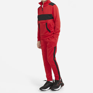 Por encargo Precio al por mayor Slim Fit Manga larga Cremallera Secado rápido Color sólido Sudor 100% Algodón Hombres Chándales - Product Image 2