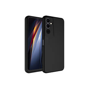 Funda de Silicona Líquida Premium Edición Netzy Safa Mara para Tecno Pova Neo 2 A53 7 Plus - Diseño de Anillo Negro Electrochapado Poco - Product Image 1