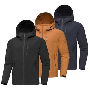 Veste à capuche zippée en nylon imperméable pour hommes pour l'hiver, l'extérieur et la randonnée Vente en gros Service OEM disponible - Product Image 1