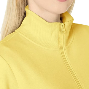 Pulls oversize pour femmes, mode d'hiver, col roulé, demi-zip, hauts longs en polaire pour tenues d'automne - Product Image 2