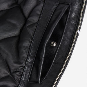 OEM Custom Men's Winter Bomber <b>Jackets</b> Streetwear Embroidery Genuine Leather Zip up Motorcycle <b>Jacket</b> Custom <b>Racing</b> <b>Jackets</b> - Product Image 6